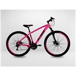 Ficha técnica e caractérísticas do produto Bicicleta Rosa Aro 29 KSW 21V Disco Shimano Quadro 19 - Rosa