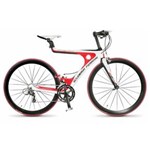 Ficha técnica e caractérísticas do produto Bicicleta Scuderia Ferrari Touring 18M. Fibra de Carbono - Branco/ Vermelho