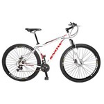 Ficha técnica e caractérísticas do produto Bicicleta Snow Aro 29 MTB Suspensão Dianteira Freios a Disco Shimano Branca - BRANCO