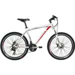 Bicicleta Tito Bikes MTB Aro 26 21 Velocidades Quadro 17 Branca/Vermelha