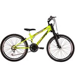 Ficha técnica e caractérísticas do produto Bicicleta Track & Bikes Down Hill Dragon Fire 18V Aro 24 Amarelo Neon