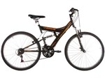 Ficha técnica e caractérísticas do produto Bicicleta Track Bikes TB 100 Aro 26 18 Marchas - Dupla Suspensão Quadro de Aço Freio V-Brake
