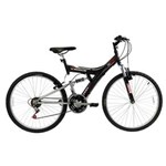 Ficha técnica e caractérísticas do produto Bicicleta Track & Bikes TB 100XS Aro 26 Susp Dupla 18V - PRETO