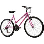 Ficha técnica e caractérísticas do produto Bicicleta Track Serena Aro 26 Aço 18 Marchas - Pink Metalico