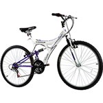 Ficha técnica e caractérísticas do produto Bicicleta Track Tb 200Xs Aro 26 Aço 18 Marchas - Branco/Lilás Metálico