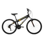 Ficha técnica e caractérísticas do produto Bicicleta Trs Aro 26 - 21 Marchas Suspensão Dianteira Preta - Caloi - Preto
