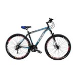 Ficha técnica e caractérísticas do produto Bicicleta TSW Câmbios Shimano Aro 29 Freio a Disco 21v - AZUL - QUADRO 15
