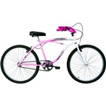 Bicicleta Verden Confort Aro 26 - Branco e Rosa