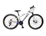 Ficha técnica e caractérísticas do produto Bicicleta Vikingx Tuff X25 Shimano Freio a Disco Branco/Azul