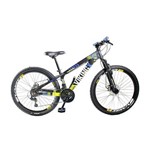 Ficha técnica e caractérísticas do produto Bicicleta Vikingx Tuff X25 Shimano Freio a Disco Preto-Amarelo
