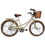 Ficha técnica e caractérísticas do produto Bicicleta Vintage Retro Food Bike Antiga Ceci Bege