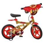Ficha técnica e caractérísticas do produto Bicicleta X-Bike Avengers Bandeirante Iron Man - Aro 12 - Dourada / Vermelha
