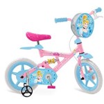 Ficha técnica e caractérísticas do produto Bicicleta X-Bike Disney Bandeirante Cinderela - Aro 12 - Rosa / Azul