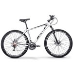 Ficha técnica e caractérísticas do produto Bicicleta Xks Aro 29 Alumínio Freio a Disco 21v Kit Shimano - Branca com Preto - Quadro 19 - Branco