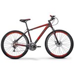 Ficha técnica e caractérísticas do produto Bicicleta Xks Aro 29 Alumínio Freio a Disco 21v Kit Shimano - Preta com Vermelho - Quadro 17 - Vermelho