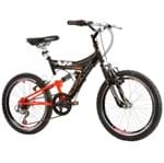 Ficha técnica e caractérísticas do produto Bicicleta XR 20 Full Aro 20 Dupla Suspensão Track Bikes - Laranja