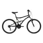 Ficha técnica e caractérísticas do produto Bicicleta Xrt Preta Aro 26 - 21 Marchas Full Suspension, Freio V-Brake em Alumínio - Caloi