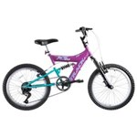 Ficha técnica e caractérísticas do produto Bicicleta XS 20 Full Aro 20 Magenta/Azul - Track Bikes