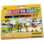 Ficha técnica e caractérísticas do produto Big Giz de Cera Acrilex 12 Cores Un 09111