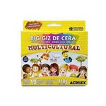 Ficha técnica e caractérísticas do produto Big Giz de Cera Multicultural com 12 Cores Acrilex Pc 6un