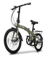 Ficha técnica e caractérísticas do produto Bike Dobrável Pliage Plus Two Dogs Verde Militar