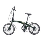 Ficha técnica e caractérísticas do produto Bike Dobrável Pliage Verde Two Dogs