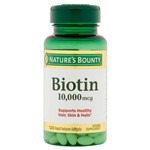 Ficha técnica e caractérísticas do produto Biotina 10,000 Mcg Nature's Bounty 120 Rapid Release SoftGels Importado