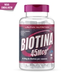 Ficha técnica e caractérísticas do produto Biotina 120 Capsulas 45mcg Lauton Nutrition