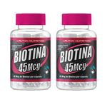 Ficha técnica e caractérísticas do produto Biotina 45mcg - 2 un de 120 Cápsulas - Lauton