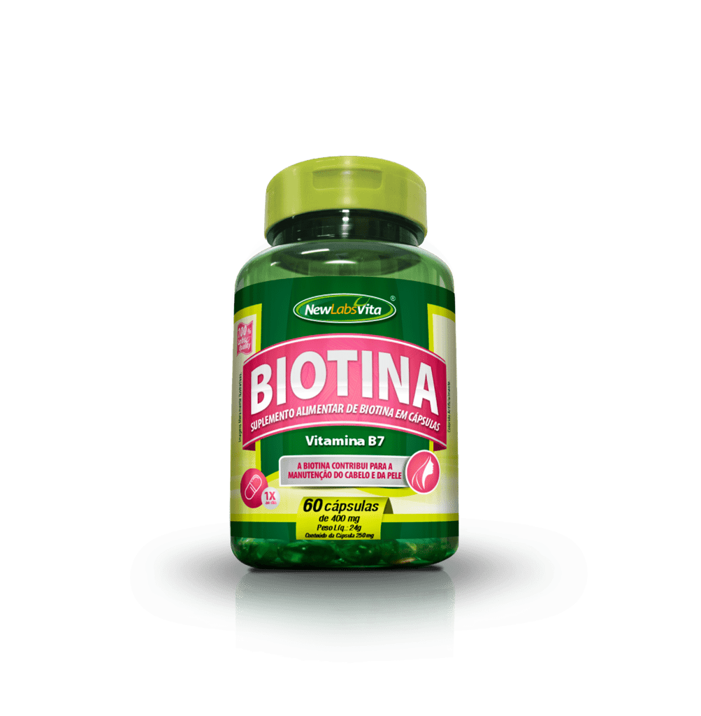 Ficha técnica e caractérísticas do produto Biotina - 60 Cáps - 250Mg (New Labs Vita)
