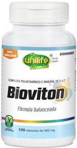 Ficha técnica e caractérísticas do produto Bioviton Suplemento Vitamínico Mineral Unilife 120 Cap 560Mg