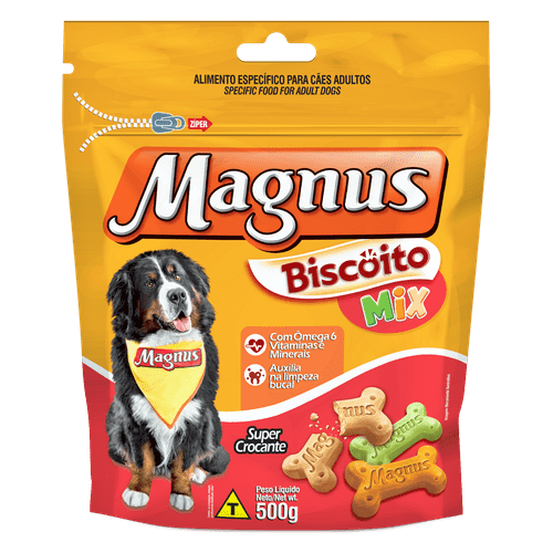 Ficha técnica e caractérísticas do produto Biscoito Original Magnus Crocante para Cães 500g