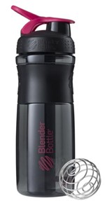 Ficha técnica e caractérísticas do produto Blender Bottle Sport Mixer Preto C/ Rosa Escuro (830ml) - Blender Bottle
