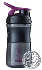 Ficha técnica e caractérísticas do produto Blender Bottle Sport Mixer Preto C/Roxo (590ml) - Blender Bottle