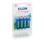 Ficha técnica e caractérísticas do produto Blister com 4 Pilhas Alcalinas AA - ELGIN LR6