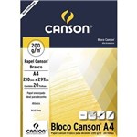 Ficha técnica e caractérísticas do produto Bloco Canson A4 Branco 20 Folhas Desenho 200