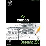 Ficha técnica e caractérísticas do produto Bloco de Desenho Canson Branco A4 200g