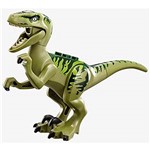 Bloco de Montar Dinossauros Jurassic World Park Minifigures Velociraptor Charlie Compatível LEGO