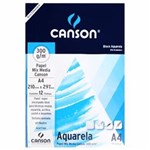 Ficha técnica e caractérísticas do produto Bloco de Papel Canson Aquarela - 300g - A4 - 12 Folhas