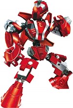 Ficha técnica e caractérísticas do produto Blocos de Encaixe Robô Guerreiro Red Armor Xalingo