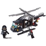 Ficha técnica e caractérísticas do produto Blocos de Montar Policia Helicóptero de Combate 219 Peças Multikids - BR834