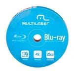 Ficha técnica e caractérísticas do produto Blu-Ray Mídia Disco 25Gb Branco 10 Unid. DV057 Multilaser