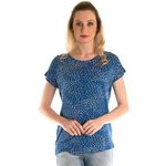 Ficha técnica e caractérísticas do produto Blusa Estampada Azul