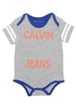 Ficha técnica e caractérísticas do produto Body Calvin Klein Kids Menino Cinza/Azul