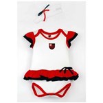 Ficha técnica e caractérísticas do produto Body Vestido com Tiara Flamengo