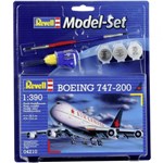 Ficha técnica e caractérísticas do produto Boeing 747-200 - 1/390 - Revell 64210 Model Set