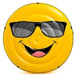 Ficha técnica e caractérísticas do produto Bóia Ilha colchão Inflável Emoji Cara Legal para Piscina 57254 Intex (Boia Emoji das Blogueiras) 1,73m