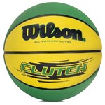 Ficha técnica e caractérísticas do produto Bola de Basquete - Clutch 295 7 - Verde e Amarela - Wilson