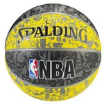 Ficha técnica e caractérísticas do produto Bola de Basquete Spalding Nba Graffiti - Amarelo/Cinza