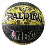 Bola de Basquete Spalding NBA Preta e Amarela - Spalding